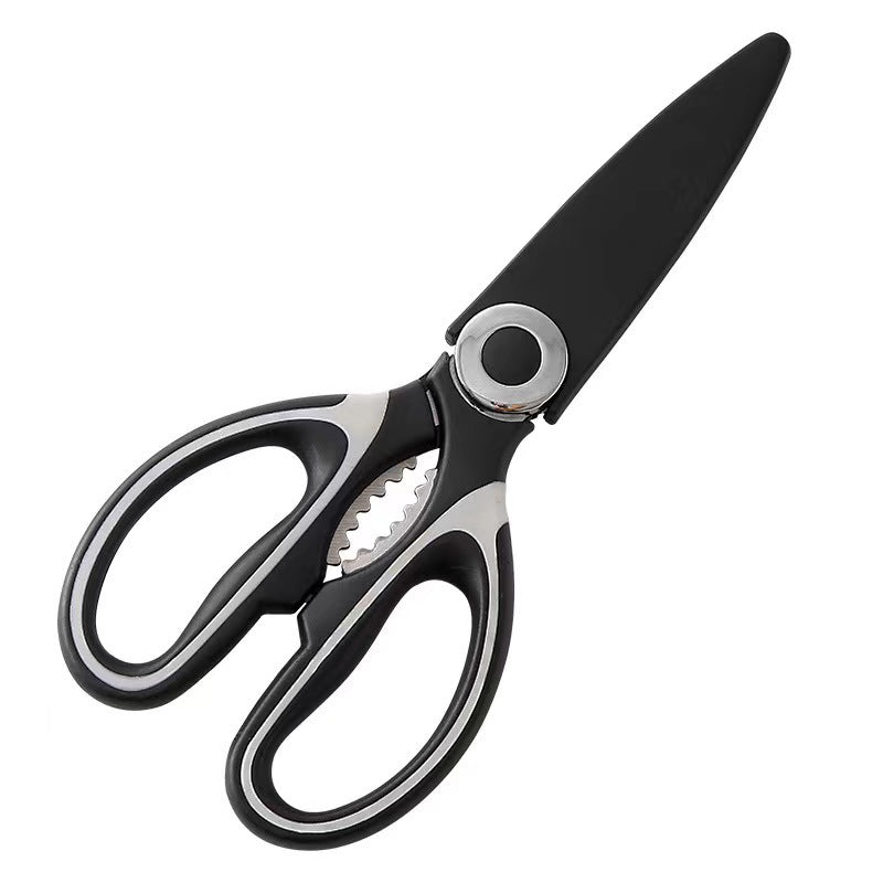 Sharp, durable stainless steel shears – Effortless cutting of chicken, fish, meat, and bones.