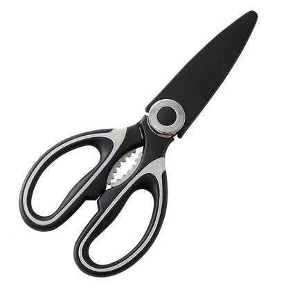 Sharp, durable stainless steel shears – Effortless cutting of chicken, fish, meat, and bones.