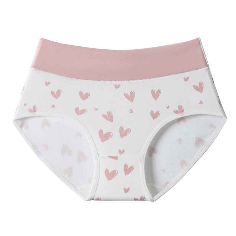 Women's Cotton Cute Love Print Briefs