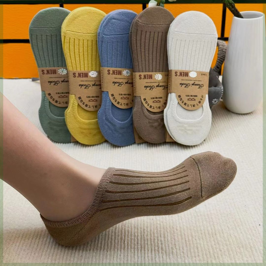 Men’s Cotton Spring & Summer Low-Cut Socks – 10 Pairs Value Pack
