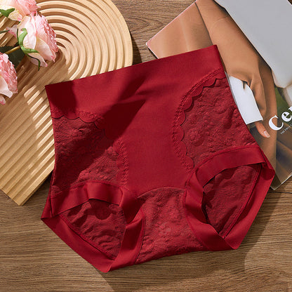 High waist flower lace sexy panties