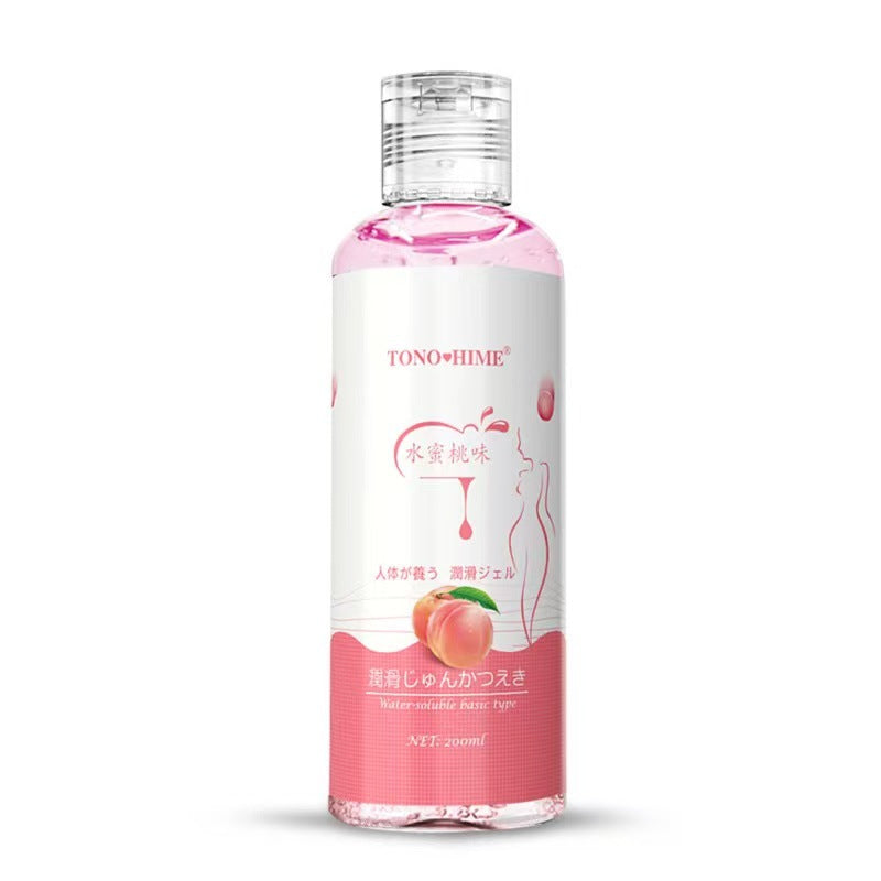 Japanese Imported 200ml Fruit-Flavored Water-Based Hyaluronic Acid Lubricant – No-Rinse, Large Bottle