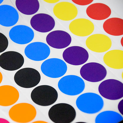 [Buy 1 Get 1 Free] Colorful Dot Stickers Round Adhesive Labels