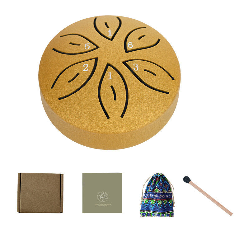Metal mini ethereal drums, healing and meditative, for children celebrating the festival