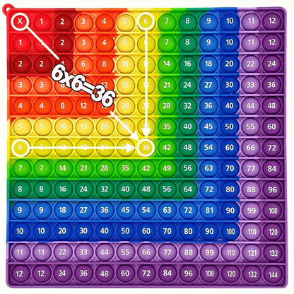 12x12 Multiplication Table Board Game – Portable Math Practice and Learning Toy for Kids