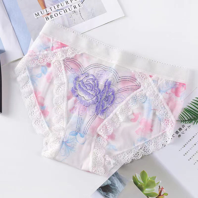 Sexy lace embroidered panties