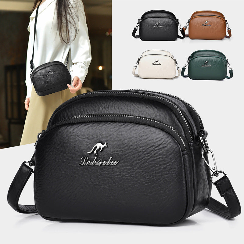 Women's Multi-Layer Round Crossbody Bag