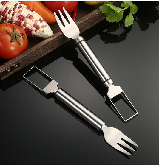 Multi-Function Stainless Steel Fruit Fork — Watermelon Slicer Tool