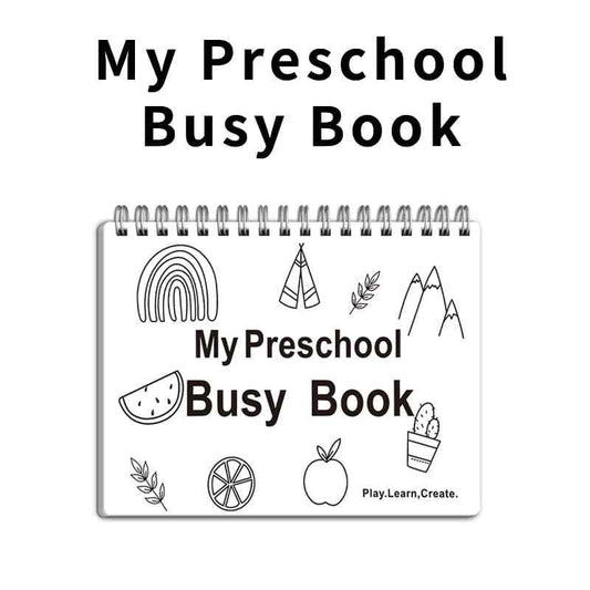 Kids Busy Book｜Reusable Learning & Educational Activity Book