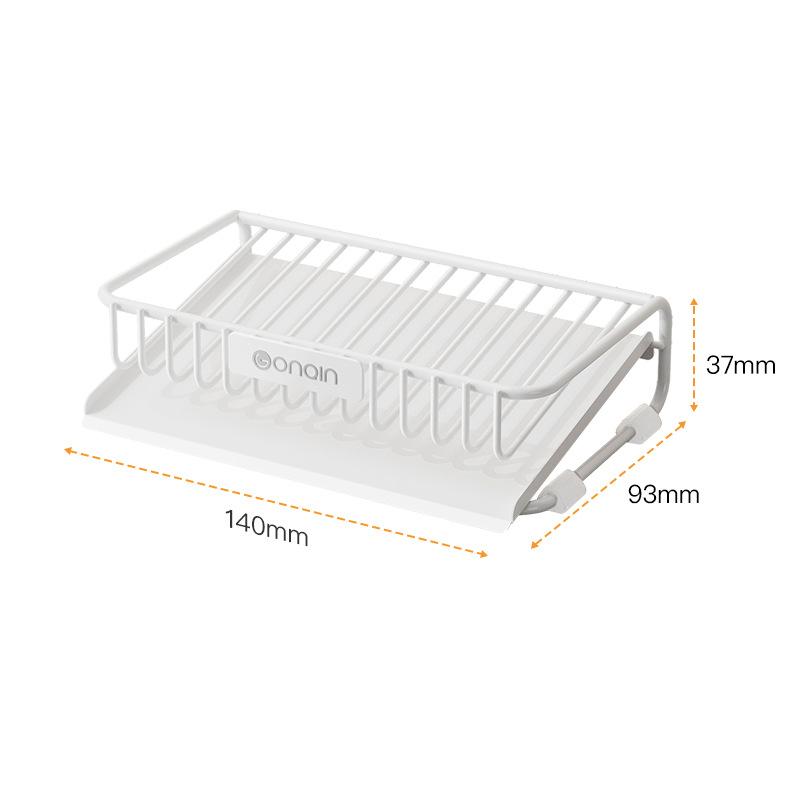 🧊Carbon Steel Countertop Drain Tray – Detachable & Easy to Clean, Rust-Resistant Carbon Steel, Sloped Drainage Prevents Pooling