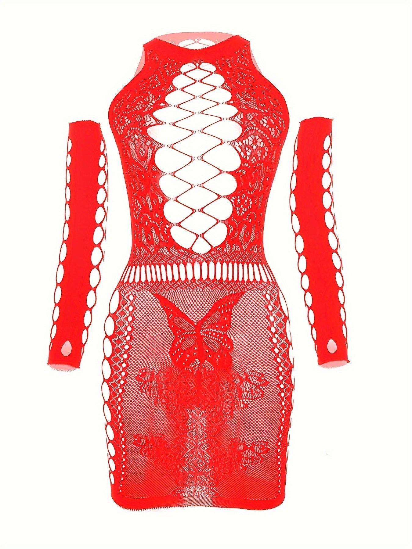 Women's Sexy Mesh Nightdress, High Elasticity