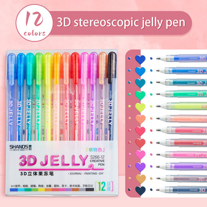 [6 PCS] 3D Jelly Pen