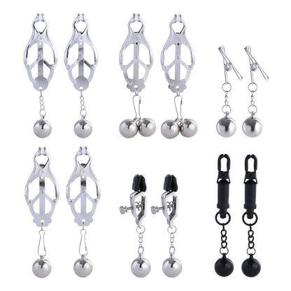 Unisex Metal Gravity Ball Pendant Clips