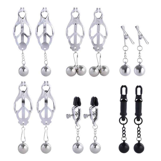 Unisex Metal Gravity Ball Pendant Clips