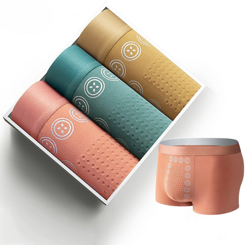 Milk Silk Comfortable Breathable Vitality Mid-waist Boxer Briefs