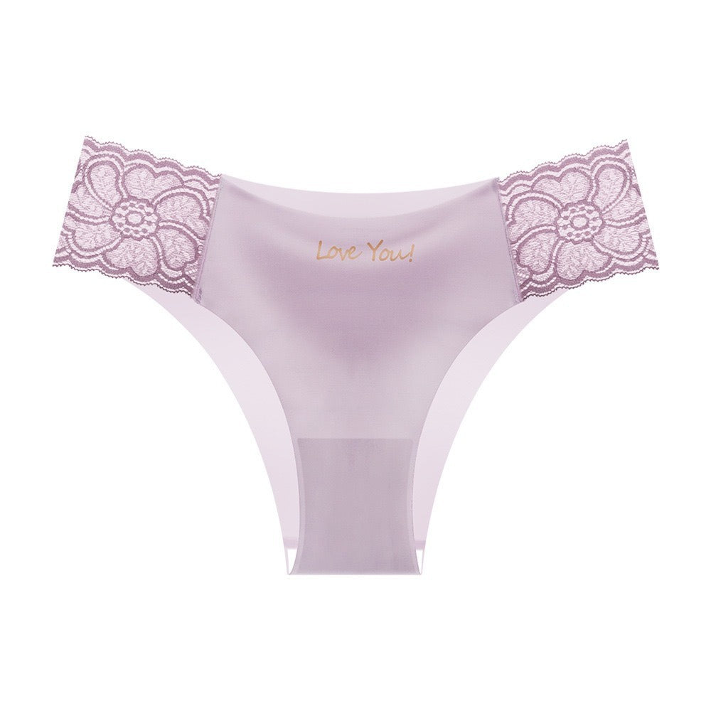 Ultra-Thin Seamless Ice Silk Triangle Panties for Women