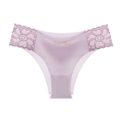 Ultra-Thin Seamless Ice Silk Triangle Panties for Women