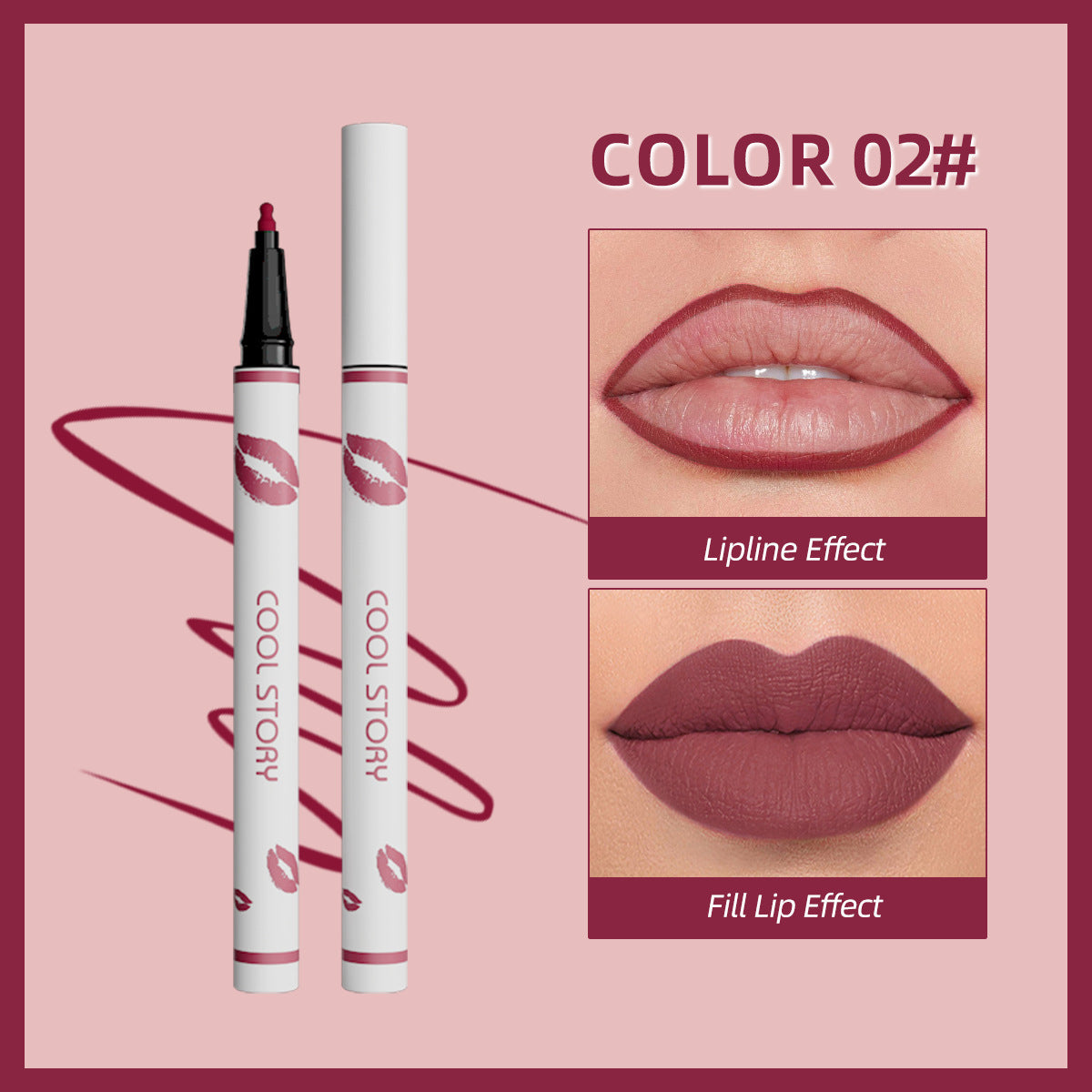 Multi-functional Matte Non-Transfer Long-Lasting Lip Color Pen