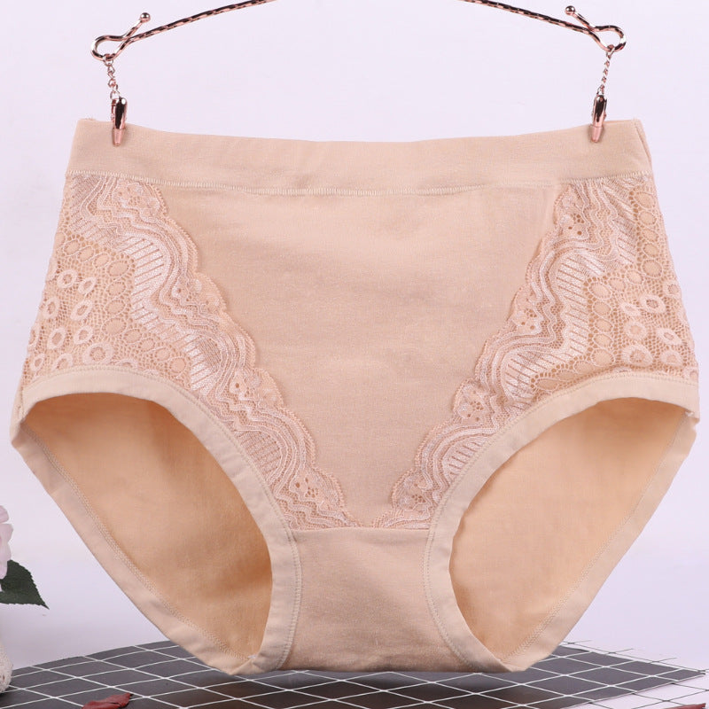 Plus Size High Waist Cotton Panties