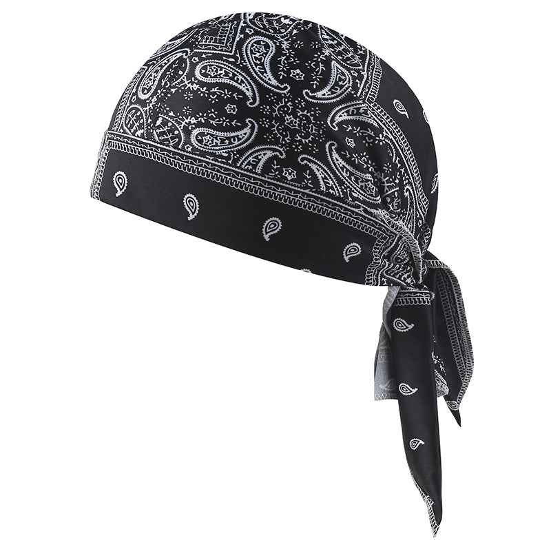 European & American Printed Stretch Pirate Cap & Unisex Bandana Hat – Perfect for Cycling & Sports