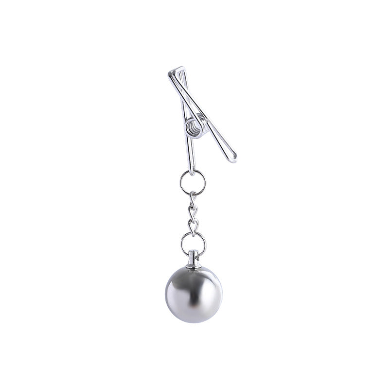 Unisex Metal Gravity Ball Pendant Clips
