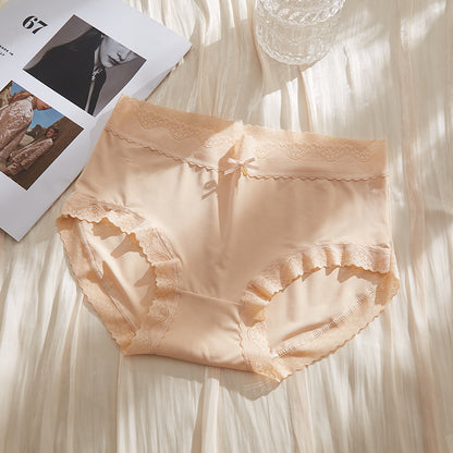 Women’s Ultra-Thin Ice Silk High-Stretch Second-Skin Panties