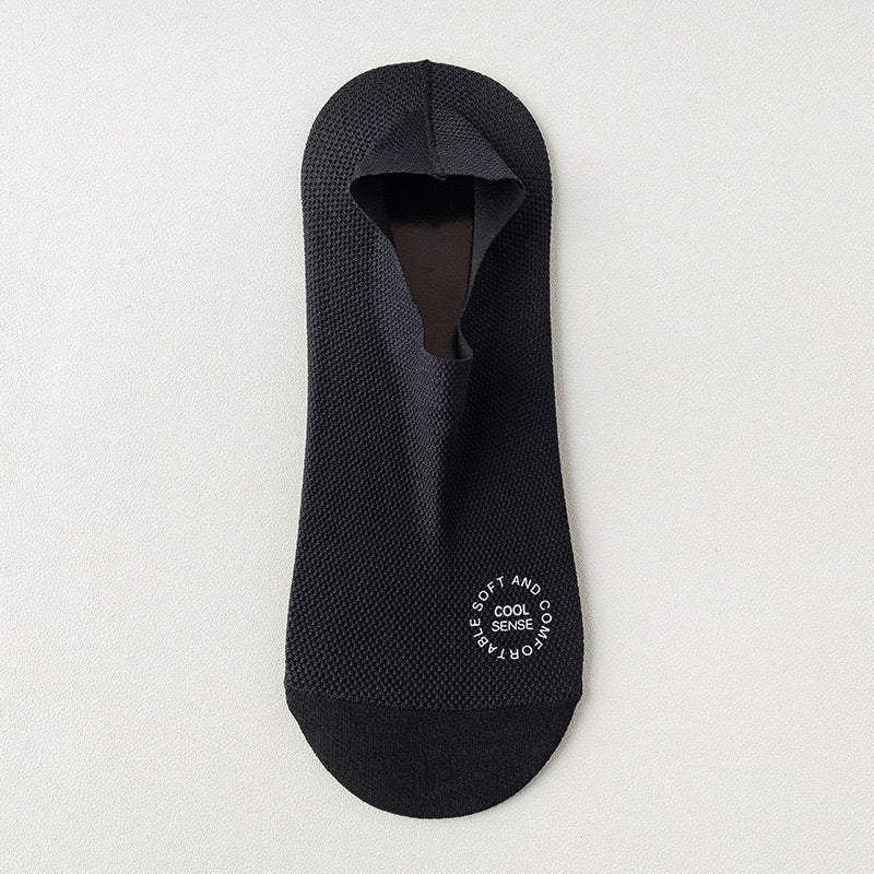 Summer Men's Thin Mesh Breathable Invisible Socks