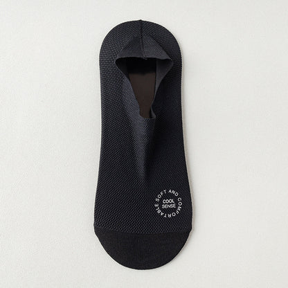 Summer Men's Thin Mesh Breathable Invisible Socks