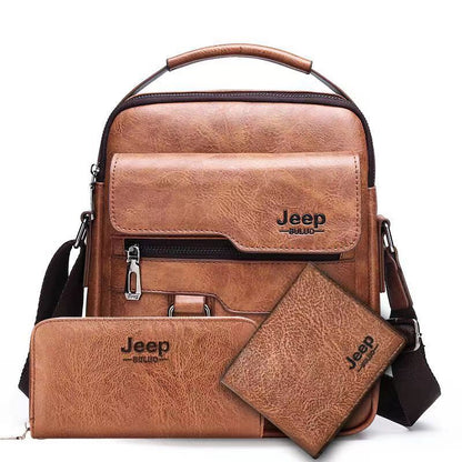 জেনুইন লেদারের পুরুষদের ব্যাগ, মানিব্যাগ এবং হ্যান্ডব্যাগ সেট 