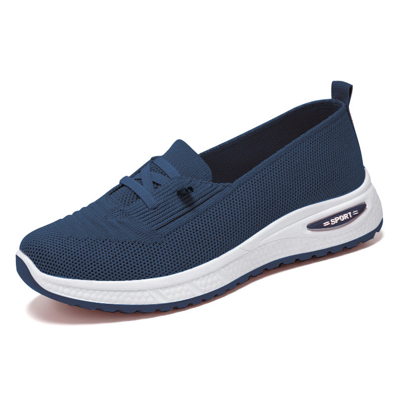 【High Quality】Women’s Breathable Mesh Knitted Low Top Walking Shoes — Lightweight, Non-Slip