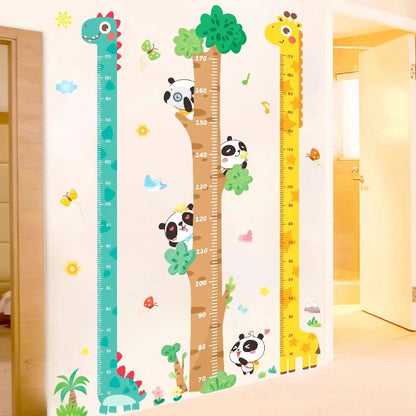 Removable Cartoon Kids Height Ruler Wall Sticker | Child Growth Measuring Chart