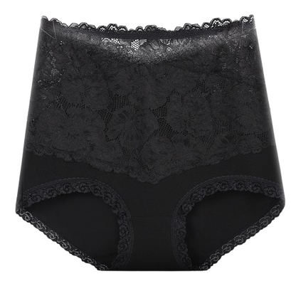 Pure cotton high-waist sexy lace women’s briefs