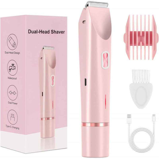 Dual-Head Electric Hair Remover – USB Rechargeable ✨