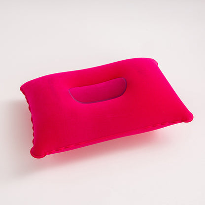 Foldable Press-to-Inflate Travel Back Pillow
