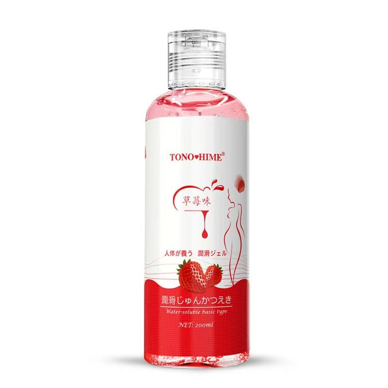 Japanese Imported 200ml Fruit-Flavored Water-Based Hyaluronic Acid Lubricant – No-Rinse, Large Bottle