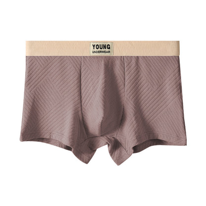 Men’s Cotton Jacquard Boxer Briefs