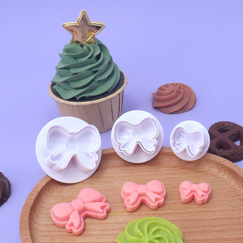 Spring-loaded cookie press tool