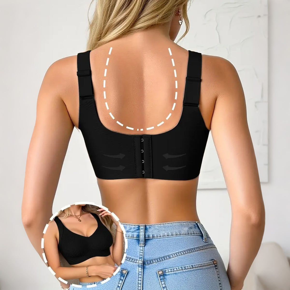 Plus Size Push-Up Back-Smoothing Bra – Lift & Support