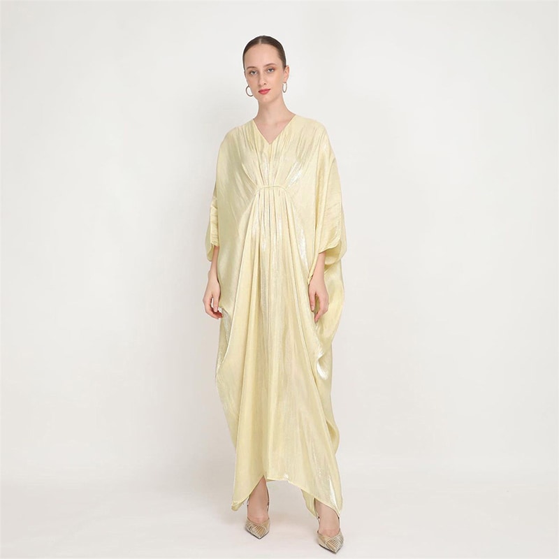 Women's Loose Batwing Sleeve Long Dress