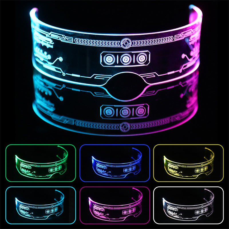 LED Colorful Luminous Technology Glasses Available For Bar Disco Party