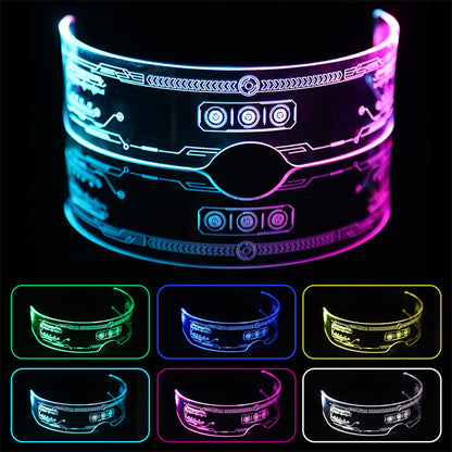 LED Colorful Luminous Technology Glasses Available For Bar Disco Party
