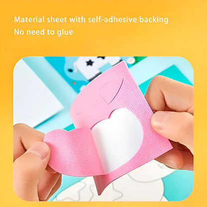 【12PCS】High-quality 3D sticker painting, children's craft materials kit, educational toy