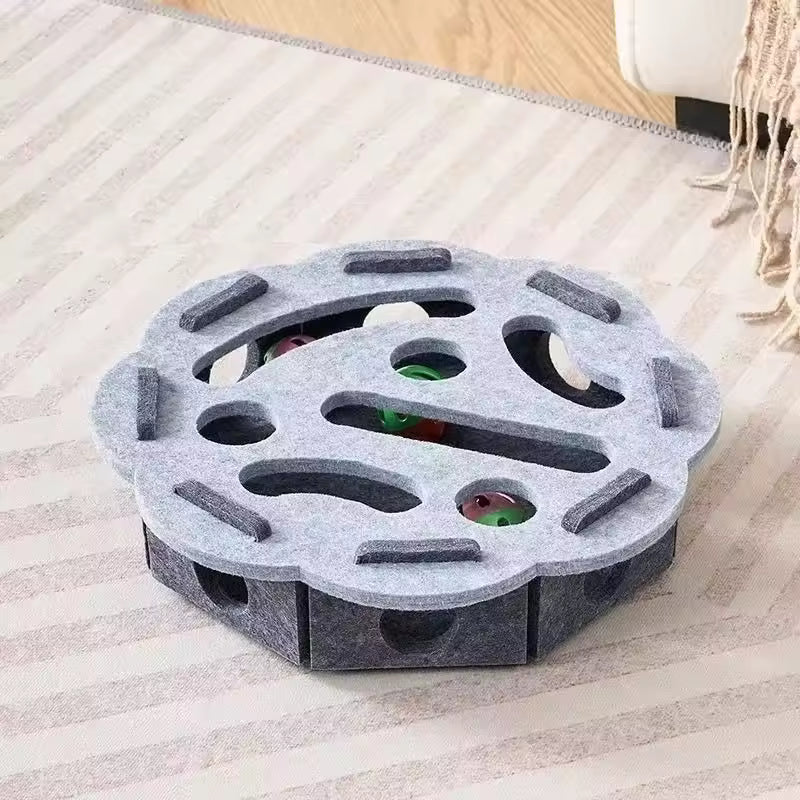 Cat Puzzle Felt Maze Box Cat Toys
