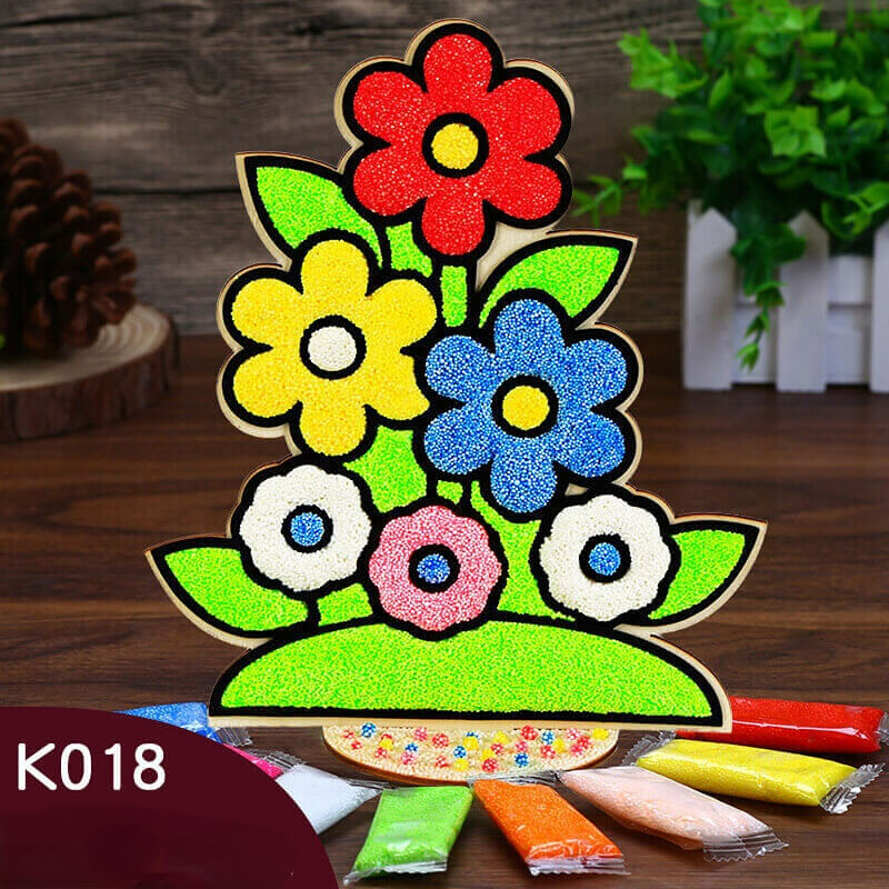 Handmade Clay Coloring DIY Puzzle Production-Snowflake Clay Painting