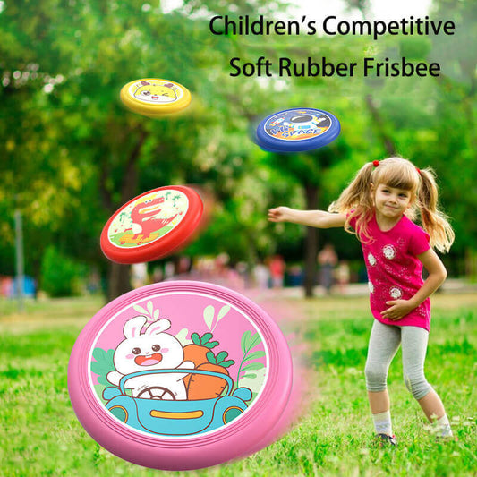 Cartoon PU Soft Frisbee Hand Throwing Toy Parent-Child Interaction