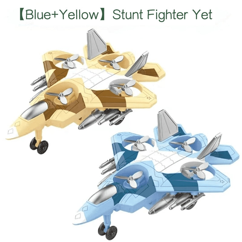 Children's 360° Stunt Spinning Fighter Jet Model Toy