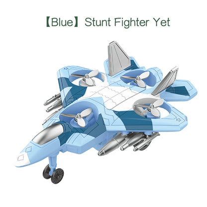 Children's 360° Stunt Spinning Fighter Jet Model Toy