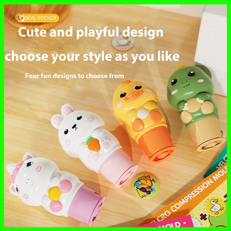 Children's Cartoon Magic StampSticker Toy Set