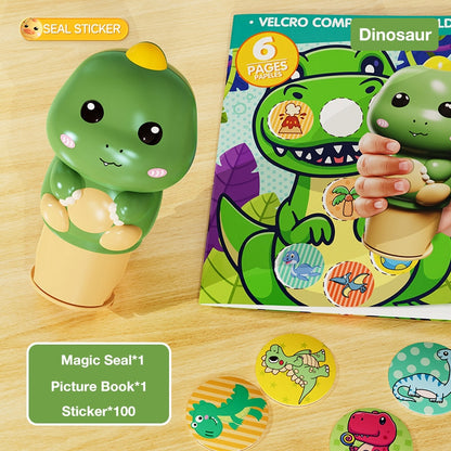 Children's Cartoon Magic StampSticker Toy Set