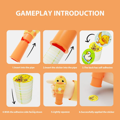 Children's Cartoon Magic StampSticker Toy Set